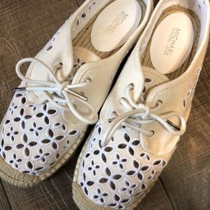 Michael Kors lace espadrille shoes